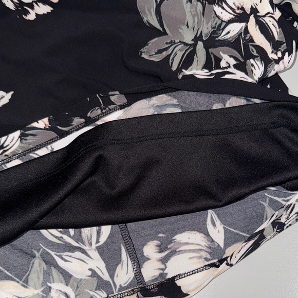 Anne Klein Floral Black and White Dress Size 8 - Picture 10 of 10